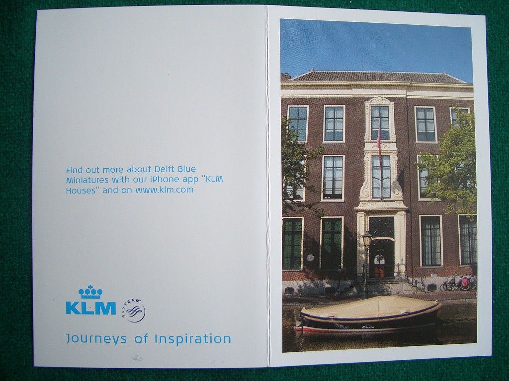 KLM INFORMATION CARD