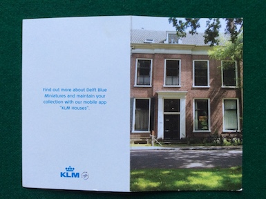 KLM INFORMATION CARD